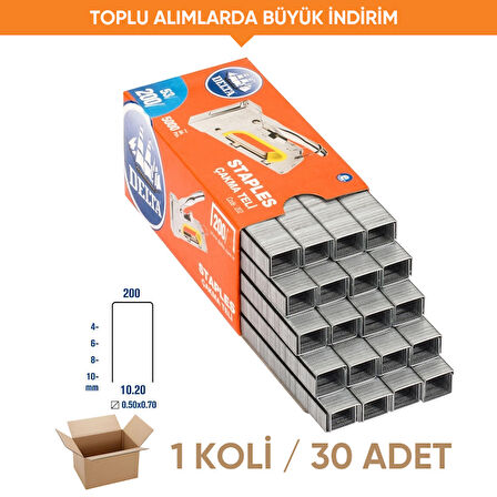 Delta Zımba Teli 200/6 (1 Koli - 30 Adet)