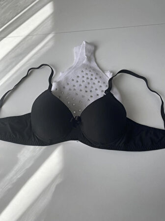 KADIN BASIC DOLGULU DESTEKLİ BALENLİ STRAPLEZ SÜTYEN