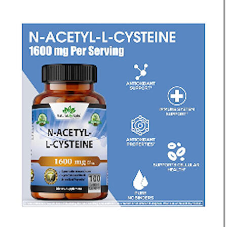 N-Acetyl - L-Cysteıne 1600 mg 100 veg. Kapsül