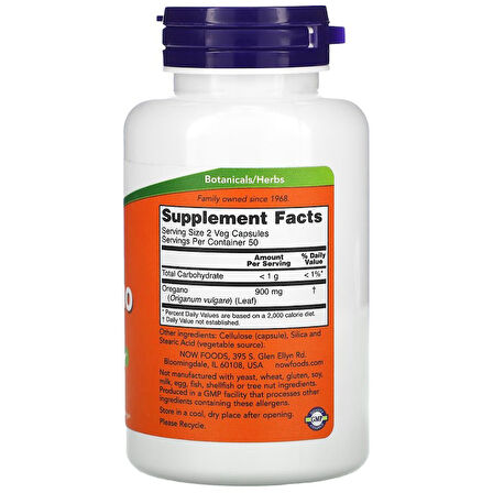 Oregano, 450 mg, 100 Veg Capsules