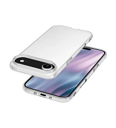 Iphone 17 AIR Uyumlu Şeffaf Kılıf Silikon Ve Esnek