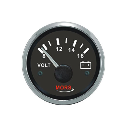 Voltmetre 24V Siyah