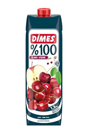 Dimes %100 Elma Vişne Meyve Suyu 1 Lt