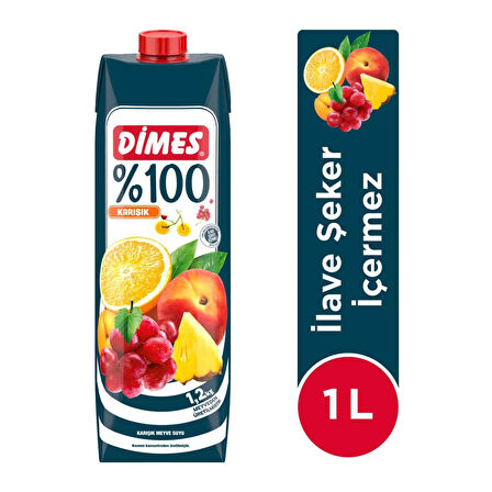 Dimes %100 Karışık Meyve Suyu 1 Lt