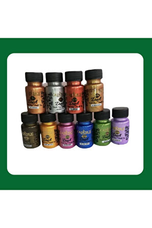 10 Renk (50 Ml) Dora Metalik Boya Set4