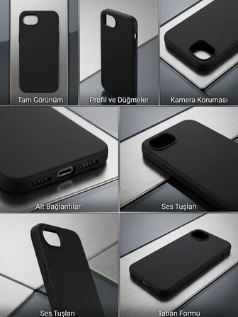 Apple Iphone 17E Uyumlu Silikon Esnek Kılıf