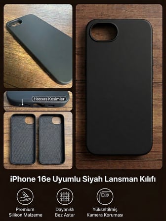 Apple Iphone 17E Uyumlu Silikon Esnek Kılıf
