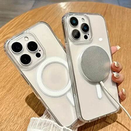 Iphone 16 Pro Uyumlu Kılıf Magsafe ve Şeffaf