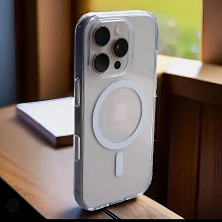 Iphone 16 Pro Uyumlu Kılıf Magsafe ve Şeffaf