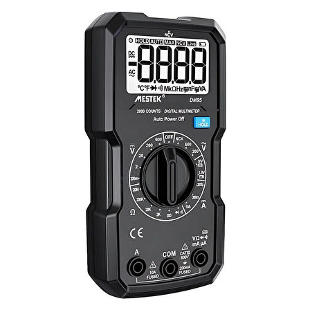 MESTEK DM95 Manuel Aralığı Taşınabilir Mini Multimetre