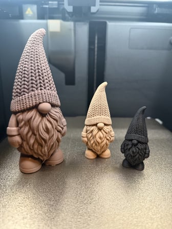 Bezos Üç Parçalı Noel Cücesi Figür Seti Yılbaşı Dekoratif Gnome DMC