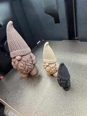 Bezos Üç Parçalı Noel Cücesi Figür Seti Yılbaşı Dekoratif Gnome DMC