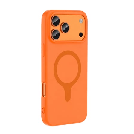 Bezos Joko iPhone 18 Pro/17 Pro Z Silikon Magsafe Kapak - Turuncu DMC