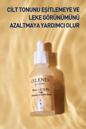 Bezos Celenes Aydınlatıcı ve Cilt Tonu Eşitleyici Rena C Vitamini Serum - Yulaf Özü + Niacinamide 30 ml DMC
