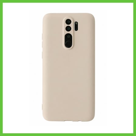 Bezos Redmi Note 8 Pro Kılıf First Silikon - Krem DMC