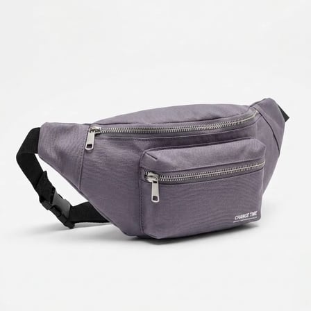 Bezos Lila Unisex Bel Çantası Çapraz Askılı Günlük Kullanım Fermuarlı 30x13 cm DMC