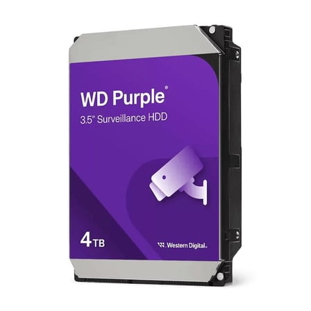 WD 4 TB WD 3.5 PURPLE SATA3 5400RPM 128MB 7/24 GUVENLIK WD44PURZ (3 YIL RESMI DIST GARANTILI) DMC