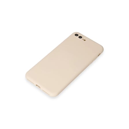 Bezos iPhone 7 Plus Kılıf First Silikon - Krem DMC