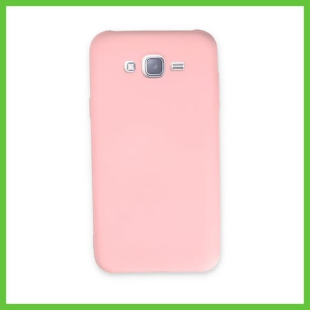 Bezos Samsung Galaxy J7 Kılıf Nano içi Kadife Silikon - Pudra DMC