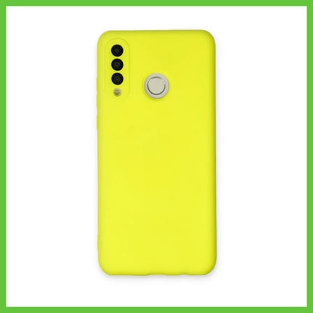 Bezos Huawei P30 Lite Kılıf Nano içi Kadife Silikon - Sarı DMC