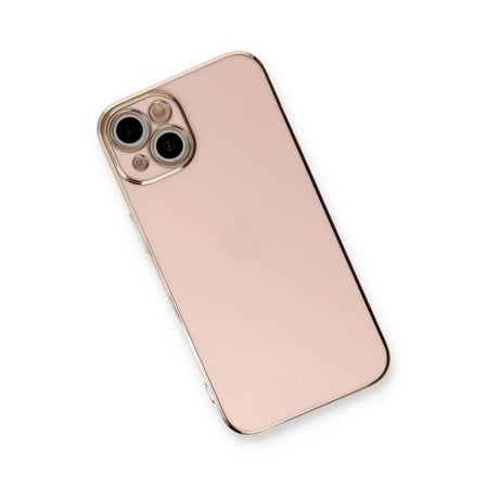 Bezos iPhone 13 Kılıf Volet Silikon - Pembe DMC