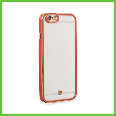 Bezos iPhone 6 Uyumlu Kılıf Liva Lens Silikon - Kırmızı DMC