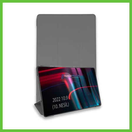 Bezos iPad 2025 10.9 10.nesil (A16) Kılıf Tablet Smart Kılıf - Koyu Gri DMC