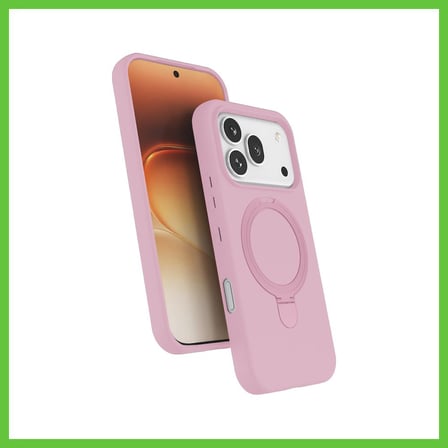Bezos Huawei Honor 600 Regal Magsafe Standlı Kapak - Açık Pembe DMC