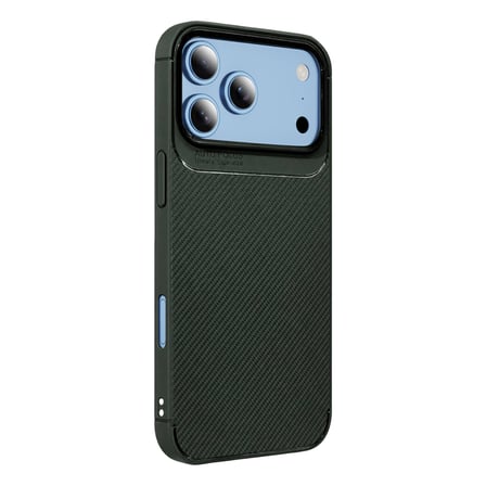 Bezos İphone 18 Pro Uyumlu Auto Focus Karbon Kapak Yesil Dmc
