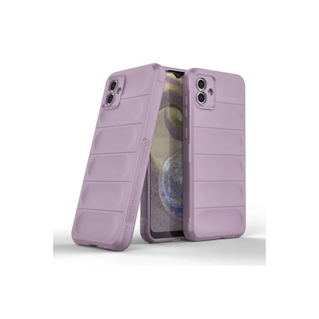 Bezos Samsung Galaxy A04E Kılıf Optimum Silikon - Mor DMC