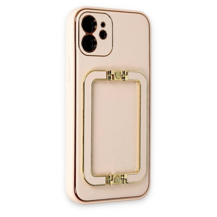 Bezos iPhone 12 Kılıf Coco Elit Kapak - Gold DMC