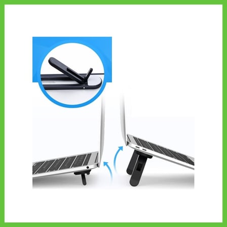 Bezos 2 Kademeli Katlanabilir ve Yapışkanlı Laptop Standı Siyah DMC