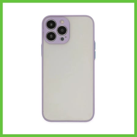Bezos iPhone 15 Pro Max Uyumlu Kılıf Montreal Silikon Kapak - Mor DMC