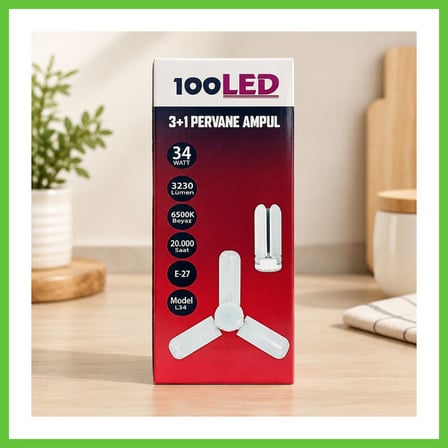 Bezos LED Pervane Ampul Büyük boy 3+1 DMC