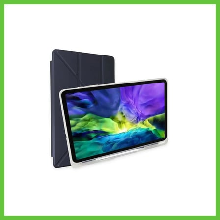 Bezos iPad 10.2 (8.nesil) Kılıf Kalemlikli Mars Tablet Kılıfı - Lacivert DMC