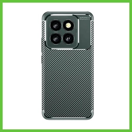 Bezos Mi 14T Pro Uyumlu Kılıf Auto Focus Karbon Kapak - Koyu Yeşil Dmc