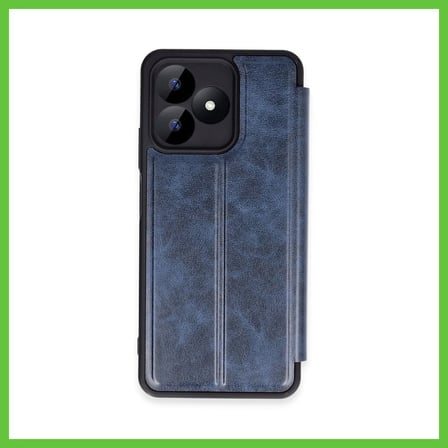 Bezos Realme Note 50 4G Uyumlu Kılıf Flip Cover - Lacivert DMC