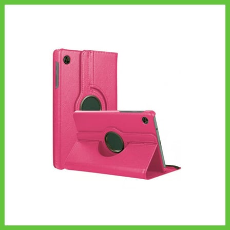 Bezos Galaxy Tab A11 360 Tablet Deri Kılıf - Pembe DMC