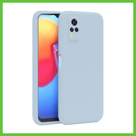 Bezos Vivo Y53S Uyumlu Kılıf Nano içi Kadife Silikon - Buz Mavi DMC