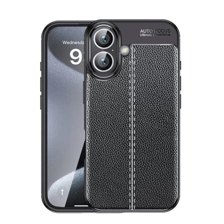 Bezos iPhone 16 Uyumlu Kılıf Auto Focus Kapak - Siyah DMC