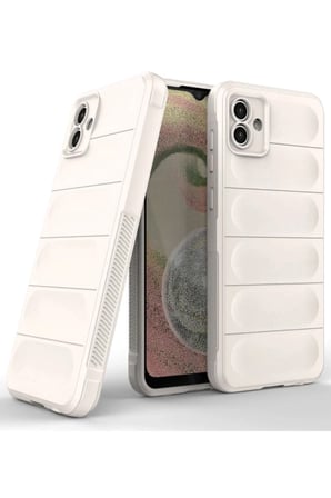 Bezos Samsung Galaxy A04 Uyumlu Kılıf Optimum Silikon - Krem DMC
