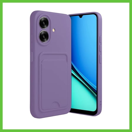 Bezos Realme Note 60 Uyumlu Kelvin Kartvizitli Silikon - Lila DMC