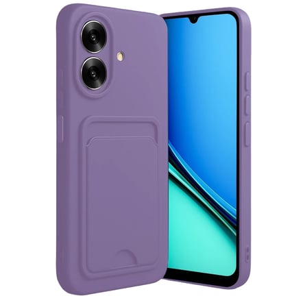 Bezos Realme Note 60 Uyumlu Kelvin Kartvizitli Silikon - Lila DMC