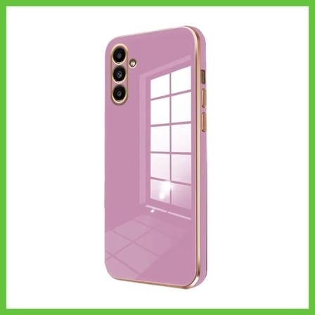 Bezos Samsung Galaxy A55 5G Uyumlu Kılıf Volet Silikon - Mor DMC