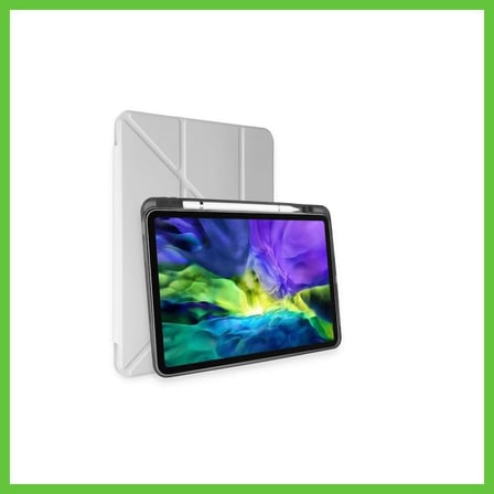Bezos iPad Air 4 10.9 Kılıf Kalemlikli Mars Tablet Kılıfı - Gri DMC