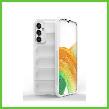 Bezos Samsung Galaxy A25 5G Uyumlu Kılıf Optimum Silikon - Krem DMC