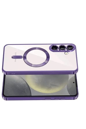 Bezos Samsung Galaxy A57 5G Uyumlu Kross Magneticsafe Kapak Mor Dmc