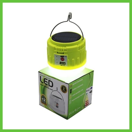 Bezos USB Şarjlı LED Solar Kamp Lambası DMC