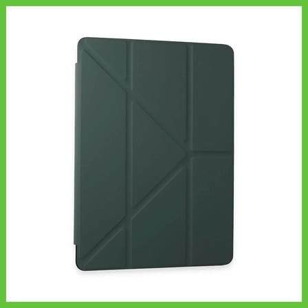 Bezos Samsung Galaxy Tab A9 Plus Kılıf Kalemlikli Mars Tablet Kılıfı - Koyu Yeşil DMC