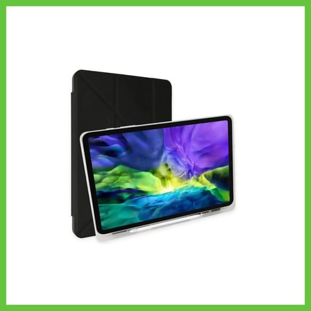 Bezos iPad 10.2 (8.nesil) Kılıf Kalemlikli Mars Tablet Kılıfı - Siyah DMC